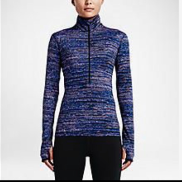 Nike Tops - Nike Pro Dri Fit Pullover 3/4 Zip NEW COND MEDIUM
